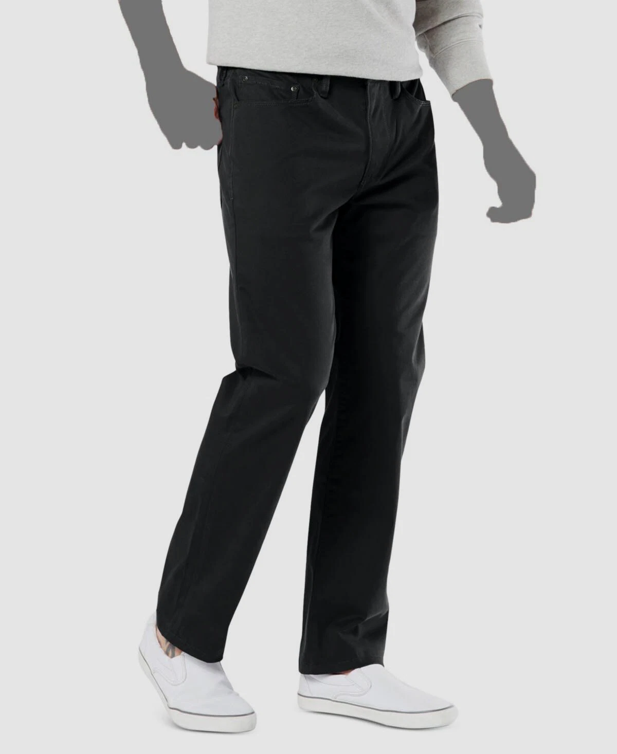 Pantalon homme Dockers noir coupe jean Supreme Flex coupe droite taille 34W/32L