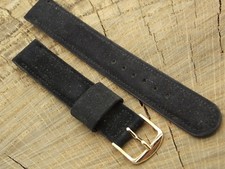 Vintage NEW OLD STOCK Unused JB Champion Watch Band Black Suede Leather 16mm