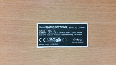 gameboy color stickers