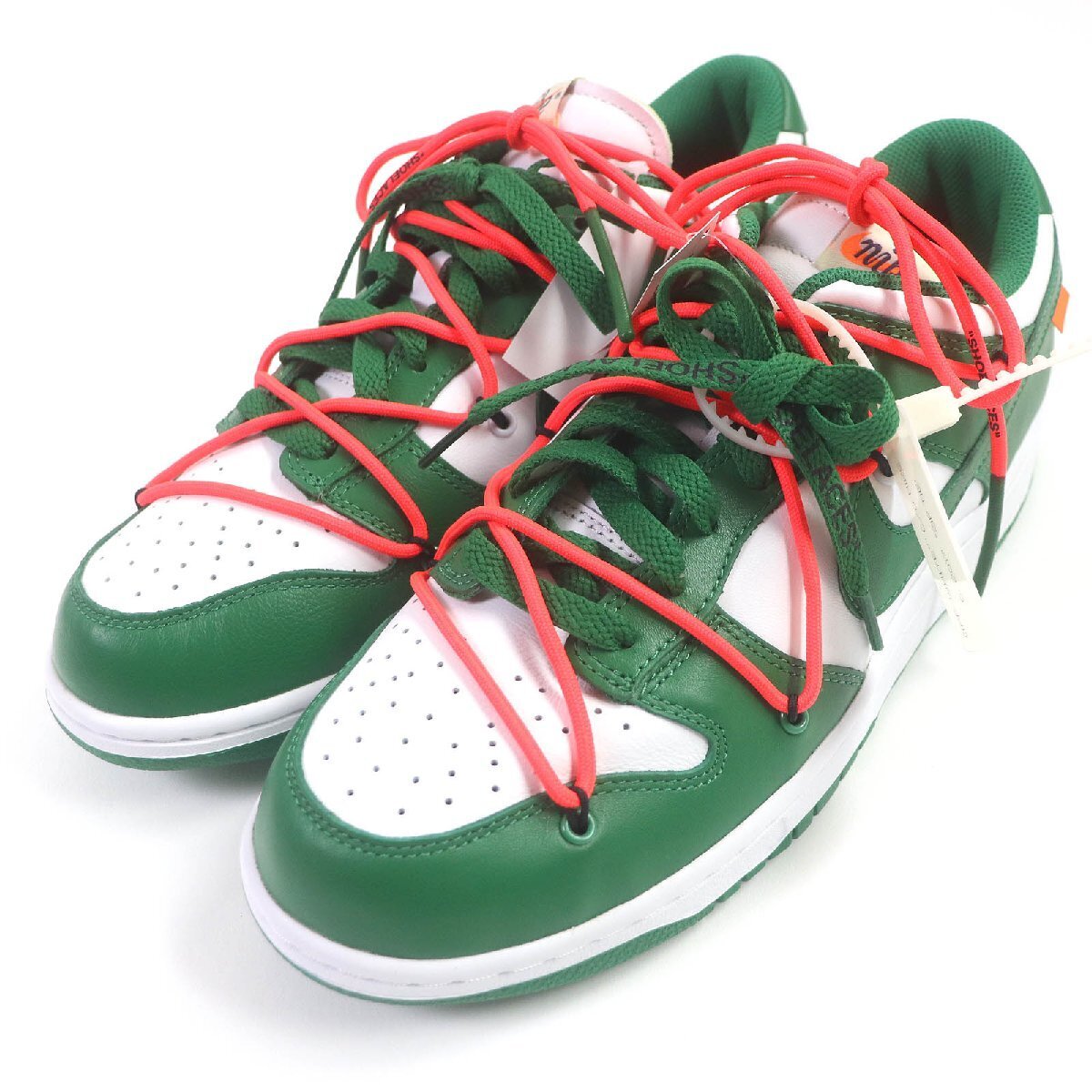 NIKE Men 9.5US Off-White Ct0856-100 Dunk Low Lthr Ow Leather Cut 