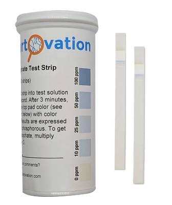 Phosphorous and Phosphate Detection Test Strips 0-100 ppm [Vial of 50 Strips]