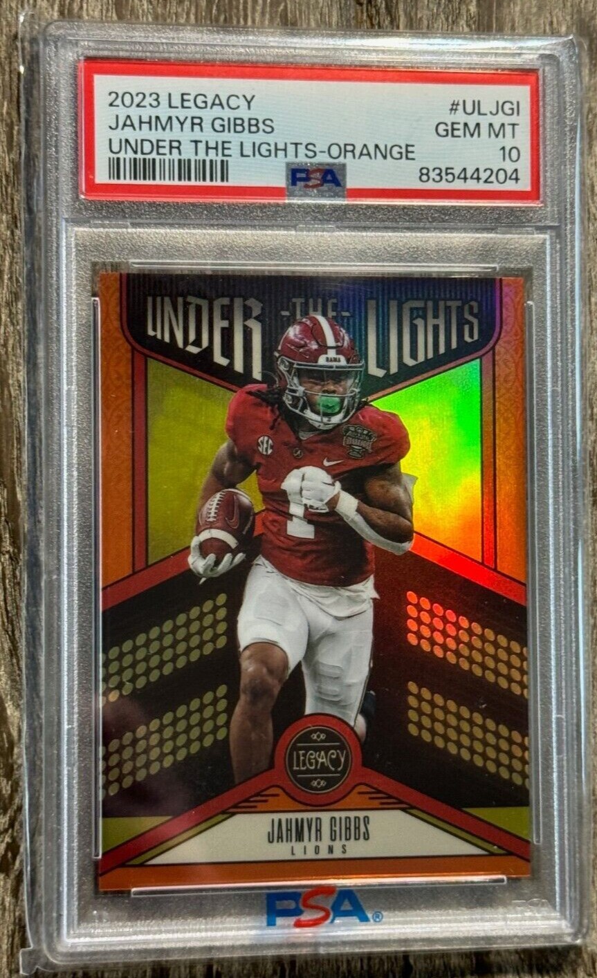 Jahmyr Gibbs Panini Legacy Under the Lights #ULJGI Orange
