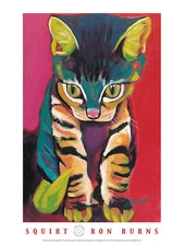 Squirt by Ron Burns Art Print Poster Cat Cute Kitten Pet 18x24 