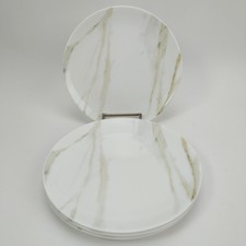 WEDGWOOD Vera Wang Vera Venato Imperial Bone China Salad Plate 8" Set of 4 NWT