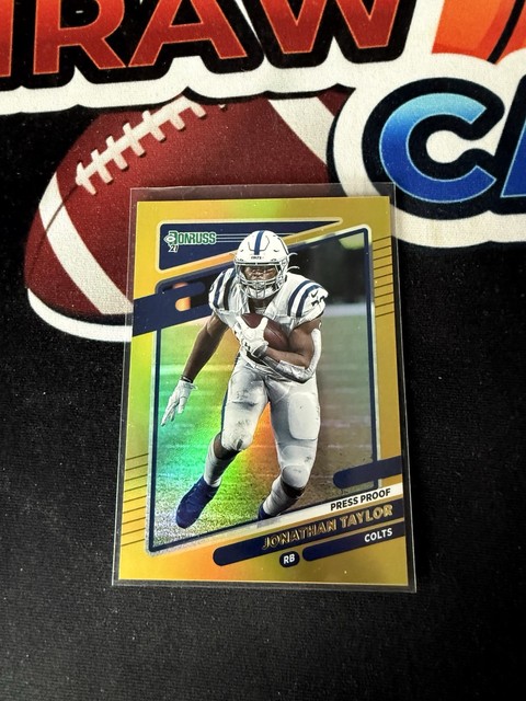 Jonathan Taylor GOLD HOLO PRESS PROOF - 2021 Donruss Football