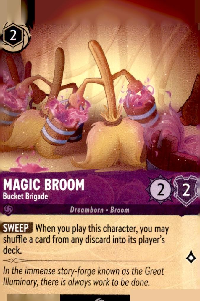 Magic Broom - Bucket Brigade 47/204 Common The First Chapter Lorcana Near Mint