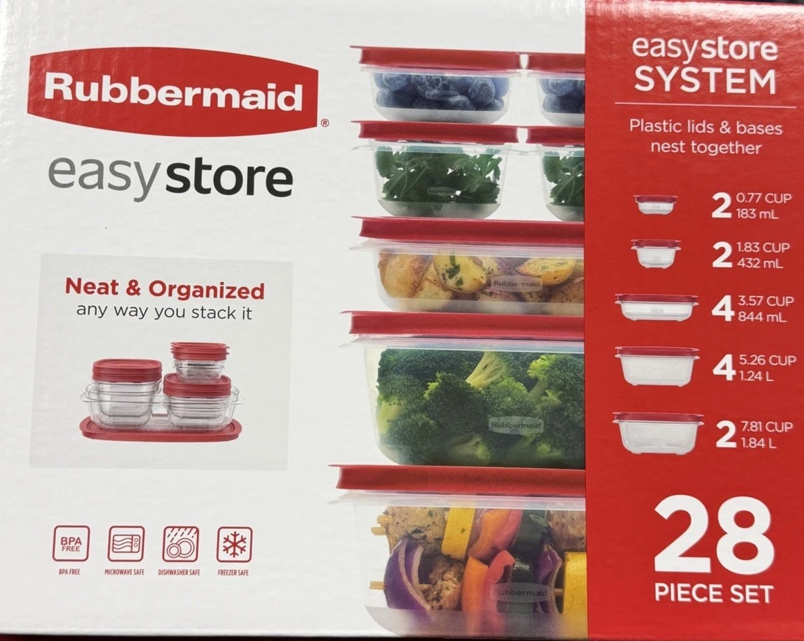 Rubbermaid EZStore 28-Pc. FoodStorage Set
Opens in a new window or tab