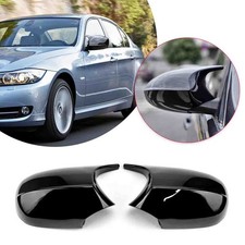 2stk Spiegelkappen Spiegel Gehäuse Glänzend Schwarz für BMW 3er E87 E90 E92 LCI