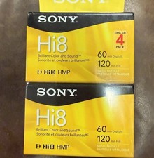NEW Lot 4 Sony Hi-8 120min Digital8 60min Video Camcorder Cassette Tape Sealed