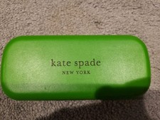 Kate Spade Glasses Case Green/Black W/ Cloth SO HAPPY TO SEE YOU