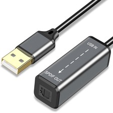 USB A to TOSLINK Optical Audio Adapter,USB Type A to SPDIF Digital Converter ...