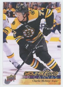 2017-18 UPPER DECK Charlie McAvoy RC ROOKIE YOUNG GUNS CANVAS C105