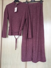 River Island pink loungewear set.River Island Lounge Loft pink outfit Size Small