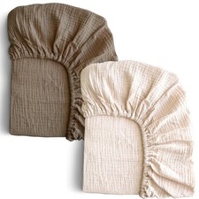 -Muslin-Crib-Sheets-for-Girls-Boys-Neutral-Baby,2 Pack Boho Crib Matress Shee...