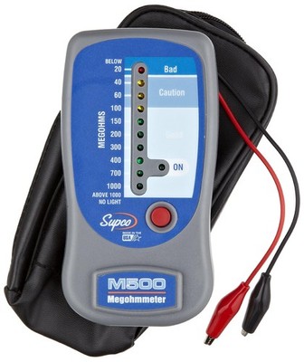 Supco M500 Electronic Megohmmeter Insulation Tester 0-1000