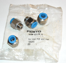186265, QSM-G-1/8-6, 4pc, Festo, Push-In Fitting, New