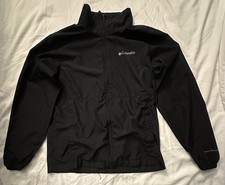 COLUMBIA Lightweight Black Windbreaker Sz.S Omni-Heat