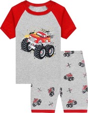 Toddler Boys Pajamas Kids Dinosaur Summer PJS Monster Truck Boy