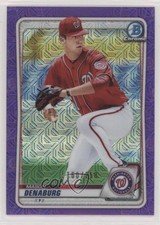 2020 Bowman Chrome Prospects Mega Box Purple Mojo Refractor Mason Denaburg 9hx