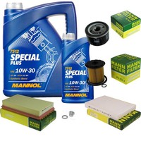 Inspektionspaket 6L Mannol Special Plus 10W-30 FüR Renault Megane I Grandtour