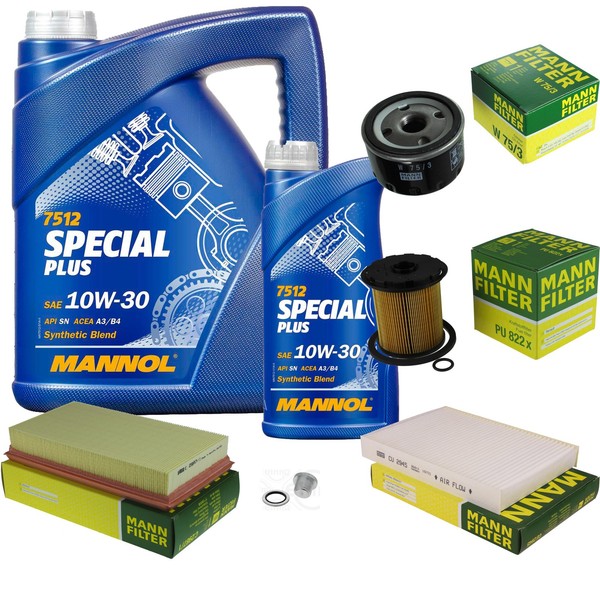 Inspektionspaket 6L Mannol Special Plus 10W-30 FüR Renault Megane I Grandtour-image
