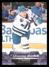 2023-24 Upper Deck UD Canvas #C384 Ty Emberson Young Guns