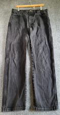 Wrangler 13 MWZ Cowboy Cut Jeans Mens ACTUAL SZ 34x33 BLK D Wash Western Rodeo