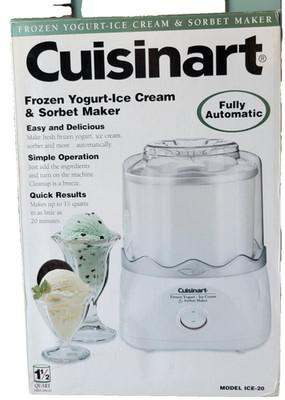 Cuisinart Frozen yogurt ice cream sorbet maker 1 & 1/2 quart New in box