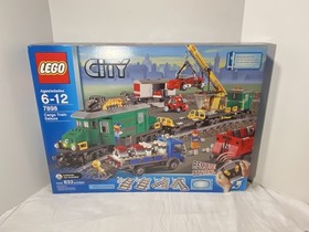 Lego 7898 Green CARGO TRAIN DELUXE Remote Control RC Box Track Manuals - Nice!