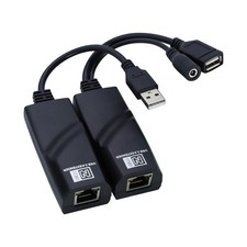USB Extender Over Ethernet up to 196 Ft, USB 2.0 Over RJ45 Cat5/5E/6 Extender...