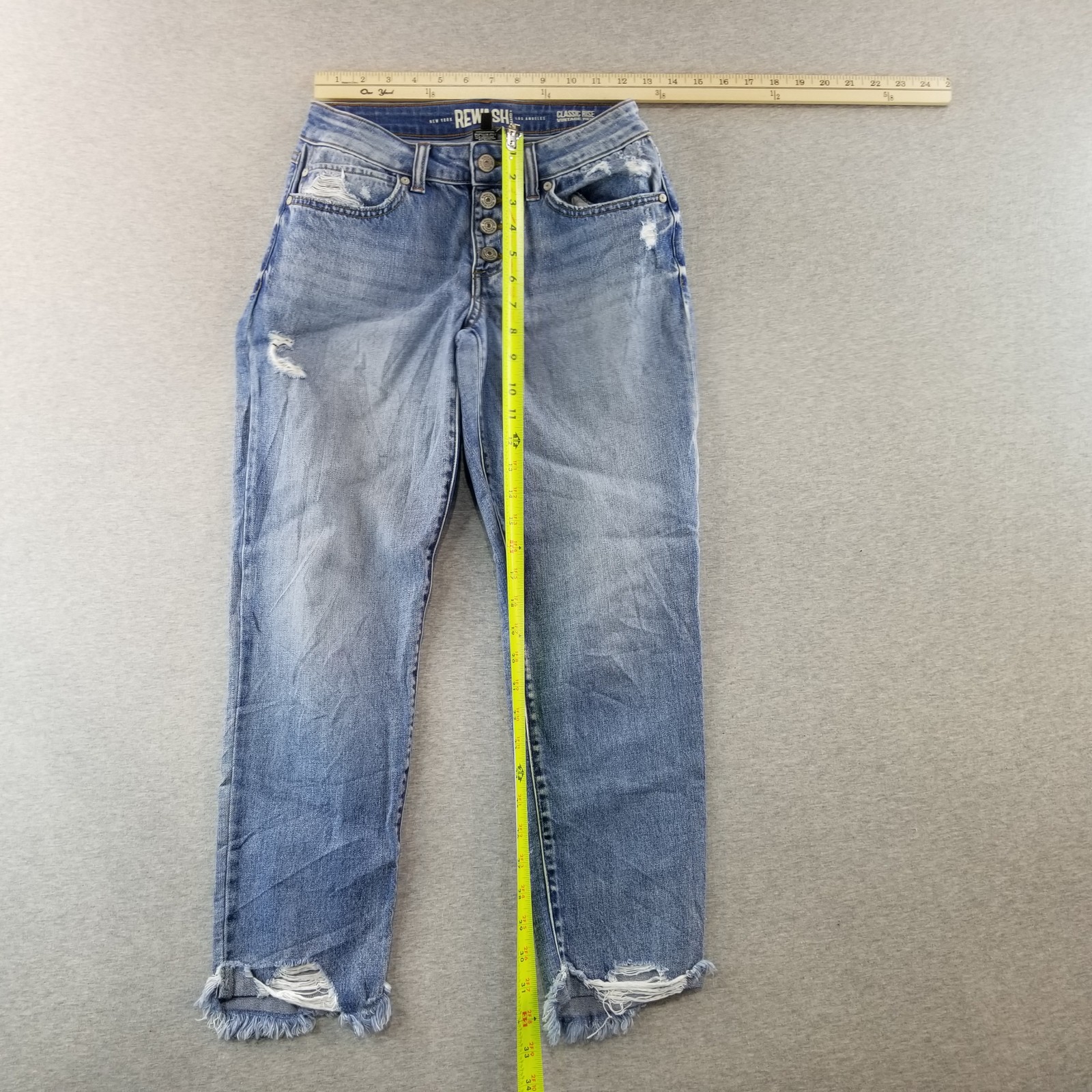 Rewash Jeans Womens Sz 5/27 Classic Rise Vintage Reunion LightWash Normcore Cute