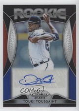 2019 Panini Prizm Rookie Red White & Blue 21/50 Touki Toussaint #RA-TT Auto pr9