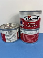 Sterno Canned Heat Cooking Fuel 8 Oz Cans NEW Ready To Ship! 3 Cans
