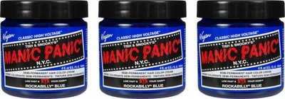 Manic Panic High Voltage Classic Rockabilly Blue 3x118 ml