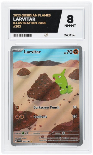 Larvitar graded ACE 8 for sale on eBay