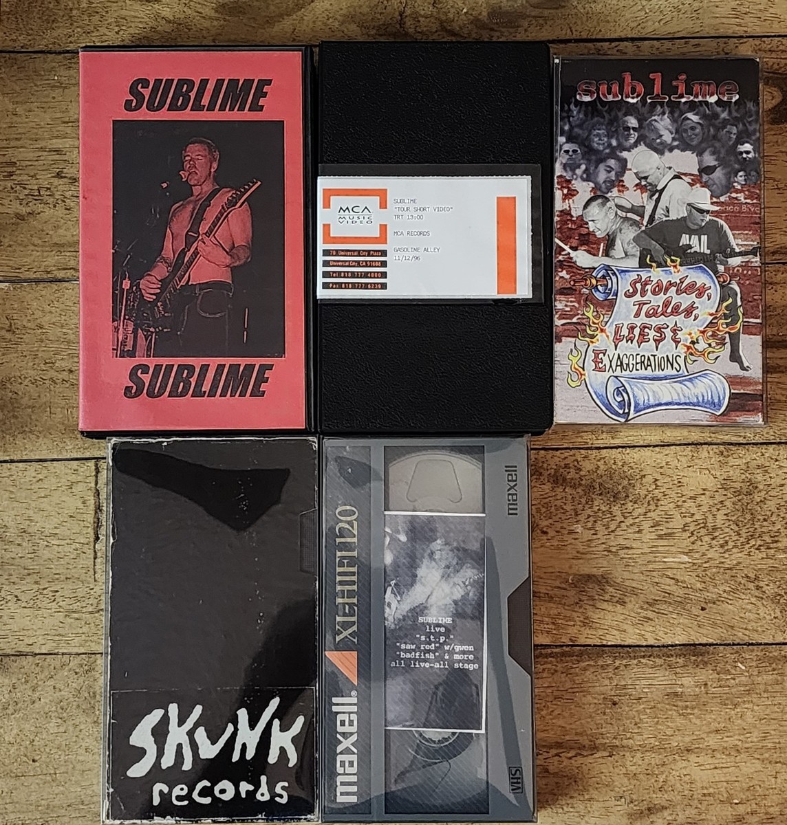 Sublime Promotion Video Collection VHS 5 tape collection | eBay