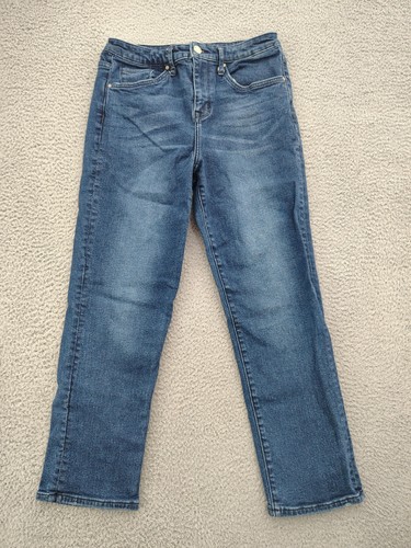 William Rast Jeans Womens 29 Blue Straight Leg Mid Rise Stretch Denim So Cheeky