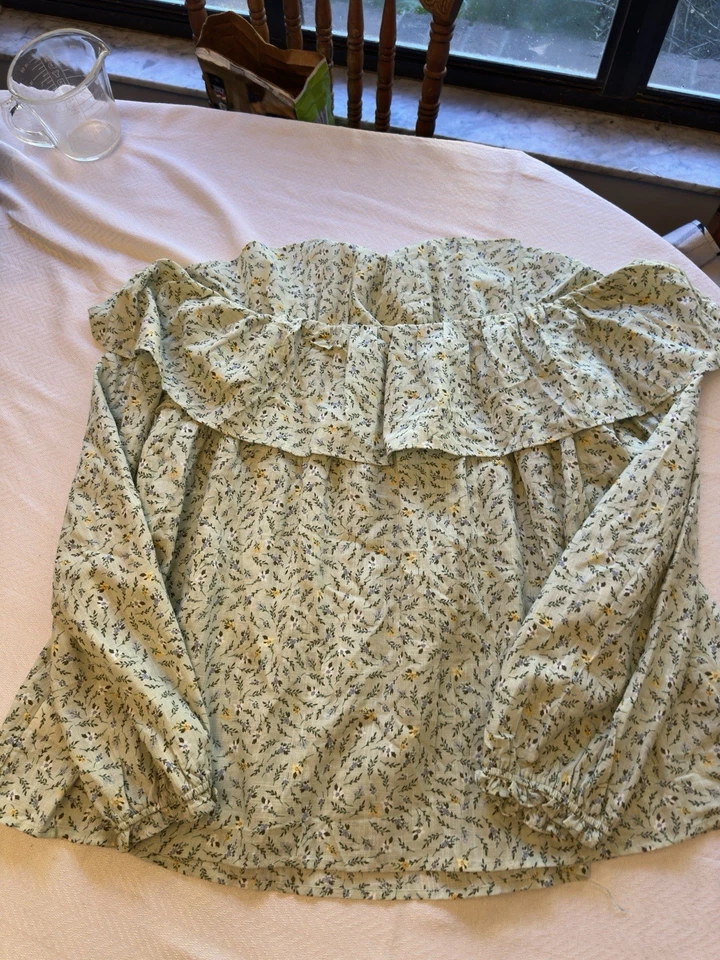 A.n.a. Blusa Campesina Boho Hombro Descubierto Caprichosa Mujer Damas Nuevo Approach Talla 2X Foto 3 de 4