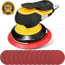 Low Noise 5/6 Inch DA Sander for Auto Body - Lightweight, Powerful Random Orbita