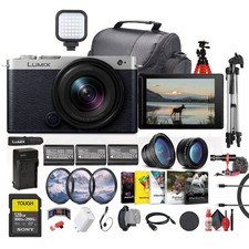 Panasonic Lumix S9 Mirrorless Camera with 18-40mm f/4.5-6.3 Lens Silver  More