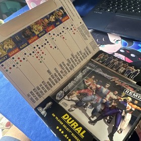 Virtua Fighter Remix Sega Saturn Cardboard Box Complete With CD+G Portrait Disc