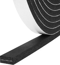Storystore Weather Stripping Door Seal Strip, 1/2In X 1/4In X 33FT Self Adhesive