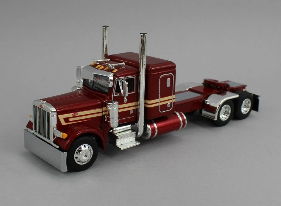 1:64 DCP *CANDY APPLE RED* Peterbilt 379 48" Flattop & Wilson Grain Trailer NIB - Image 4 of 4