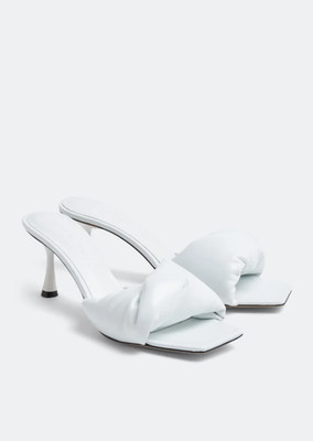 Studio Amelia Damen Sandalen Twisted Lack 70 Weiß Größe EU 38 UVP 345£