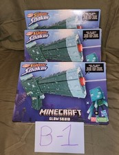 Nerf Minecraft Glow Squid Super Soaker Gun Water Blaster NIB Lot Of 3