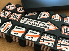 Age of Sigmar (AoS) compatible Reminder and Objective Tokens with Travel Box
