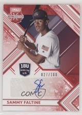 2018 Elite Extra Edition 18U National Team Signatures Red Trey Faltine Auto 0c2