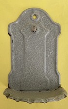 Antik Emaille, Seife Waschlappen Wandhalterung Wasserbecken 24x11cm Seifenschale