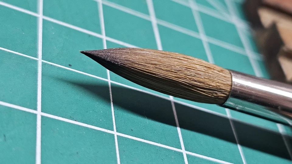 Cepillo Artista Winsor & Newton Cirrus Serie 110 Kolinsky Sable Talla 10 Redondo Foto 4 de 4