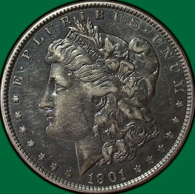 1901 Morgan Dollar Extremely Fine XF Coin #35343